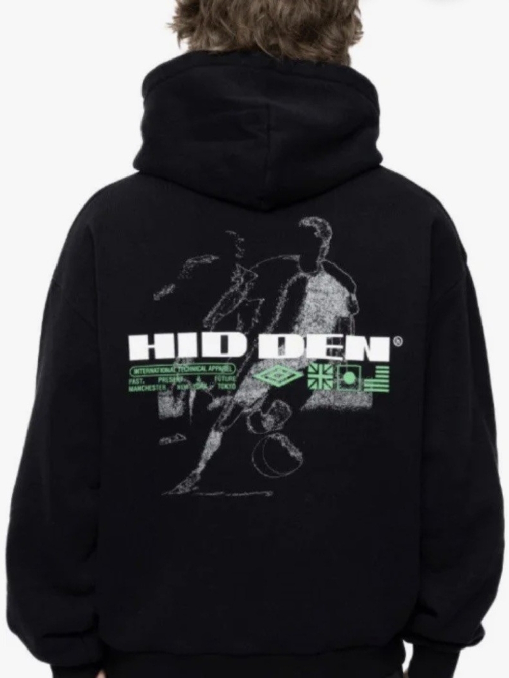 Hidden NY x Umbro Black Striker Hoodie Sweatshirt